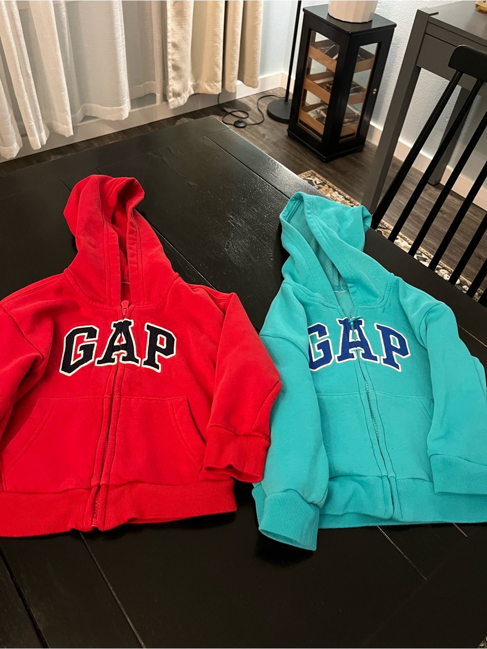 TWO GAP Kids’ Sweatshirts - Red & Teal